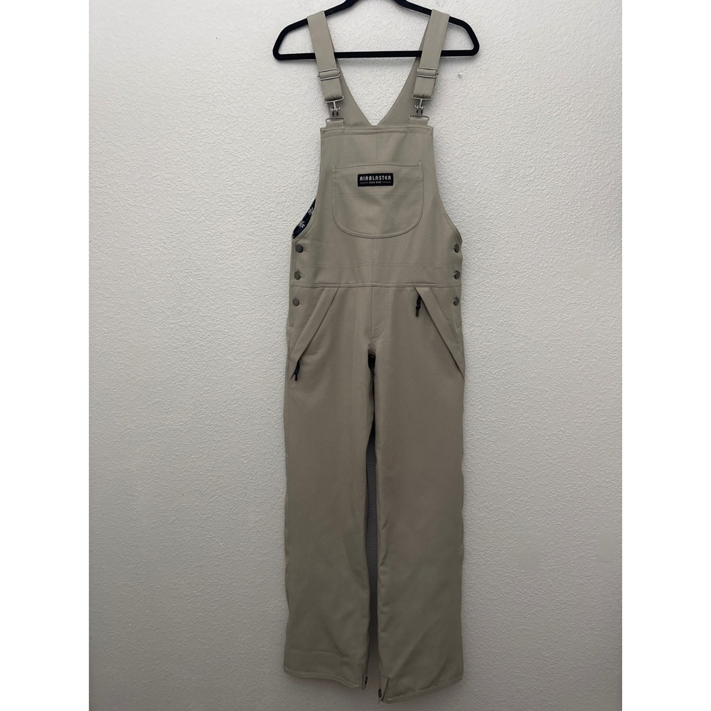 Airblaster Freedom Bib Khaki Tan Snowboard Ski Overalls Women's Small